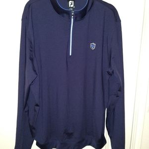 Footjoy FJ Quarter Zip Blue Pullover Men's sz XL